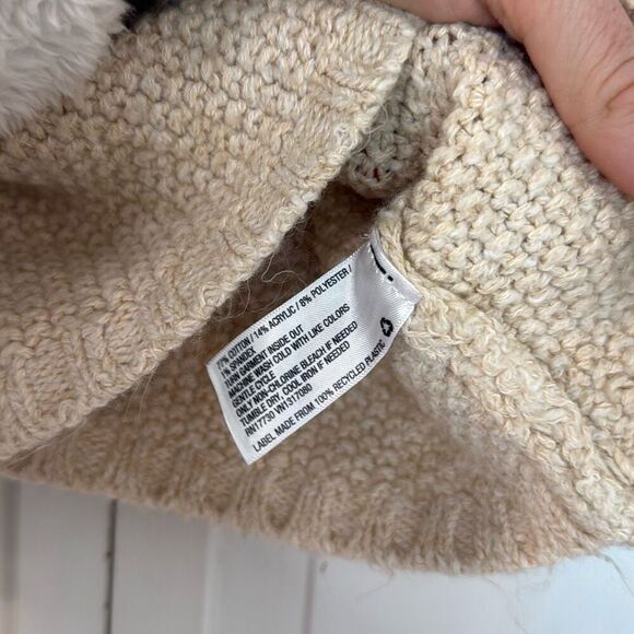 Universal Thread cream waffle knit quartet zip sweater M - Picture 5 of 9